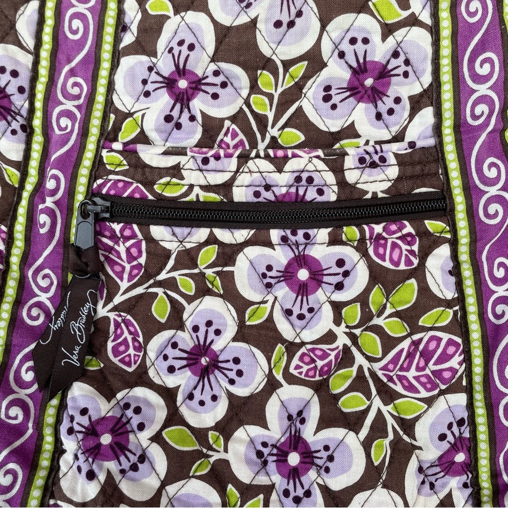 Vera Bradley Plum Petals Hipster Crossbody
Bag Shoulder green/purple - Picture 2 of 14